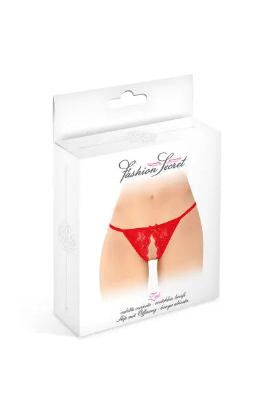 Culotte ouverte Zoé rouge - Fashion Secret Fashion Secret