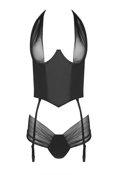 Guêpière Kesmina faux cuir - Passion Passion lingerie