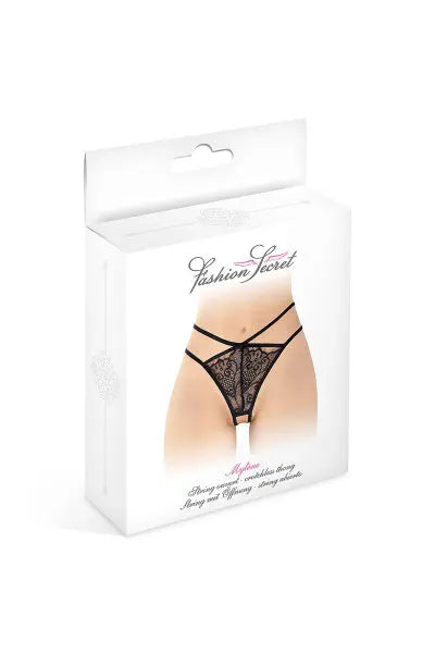 String ouvert Mylene - noir Fashion Secret
