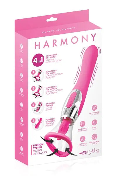 Stimulateur 4 en 1 Harmony fuchsia - Yoba Yoba