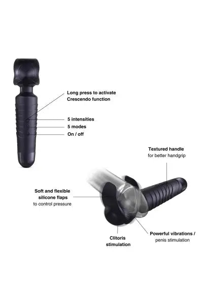 Masturbateur Man Wand Evo Black Plum - Man Wan Man Wan