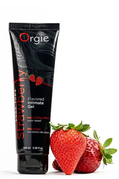 Lubrifiant eau Lube Tube fraise 100ml Orgie