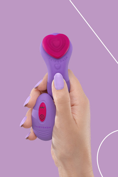 Stimulateur télécommandé de culotte HeartGem violet - FairyGasm Fairygasm
