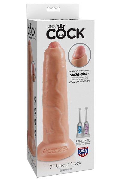 Gode 23,5 cm avec prépuce - King Cock Pipedream
