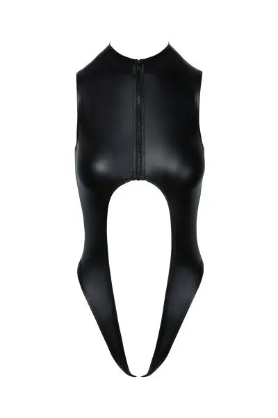 Body noir ouvert à l'entrejambe - Cotelli Lingerie Cotelli Lingerie