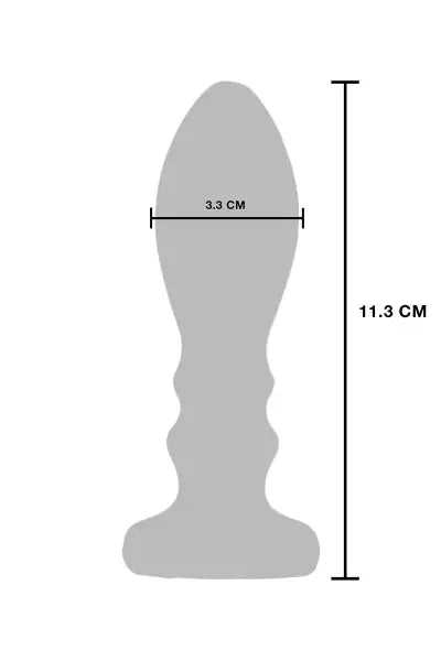 Plug vibrant en métal The Slider L Toy Joy