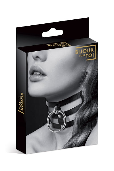 Collier Fetish large avec anneau - Bijoux pour Toi Bijoux pour toi
