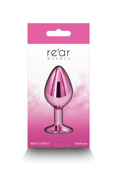 Plug bijou aluminium chromé rose M NS Novelties