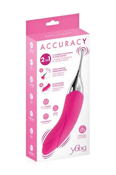 Double stimulateur Accuracy fuchsia - Yoba Yoba
