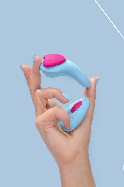 Stimulateur télécommandé de culotte HeartGem bleu - FairyGasm Fairygasm