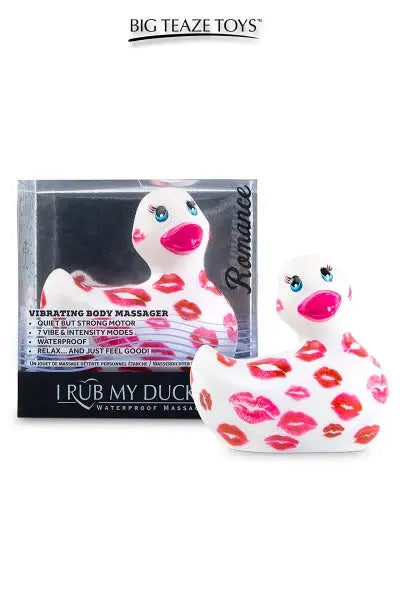 Mini canard vibrant Romance blanc et rose Big Teaze Toys