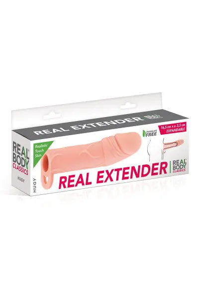 Gaine d'extension de penis Hugy 16,5cm Real Body