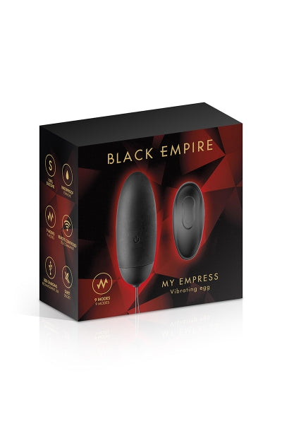 Oeuf vibrant télécommandé My Empress - Black Empire Black Empire