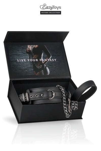 Collier fétichiste et laisse - Easytoys Fetish Collection Easytoys Fetish Collection