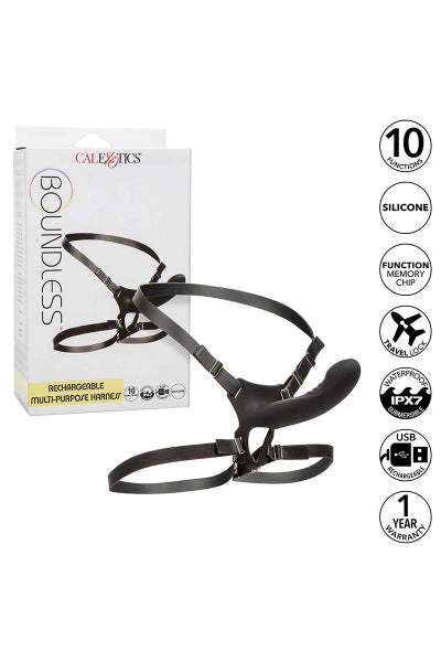 Gode ceinture vibrant Boundless Rechargeable Harness Calexotics