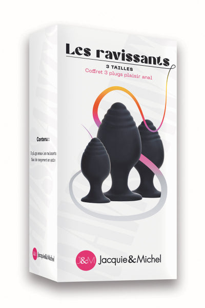 Coffret 3 plugs anal Les ravissants - Jacquie et Michel Jacquie & Michel Toys
