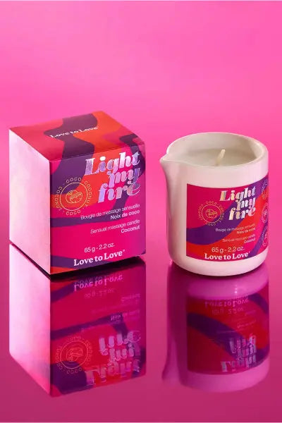 Bougie de massage Fleur de lotus - Love to Love Love to Love