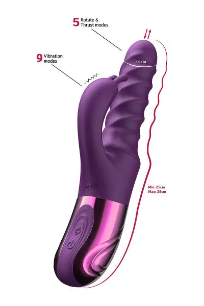 Vibro Swirl Rabbit Thrusting Vibrator - She.E.O She.E.O