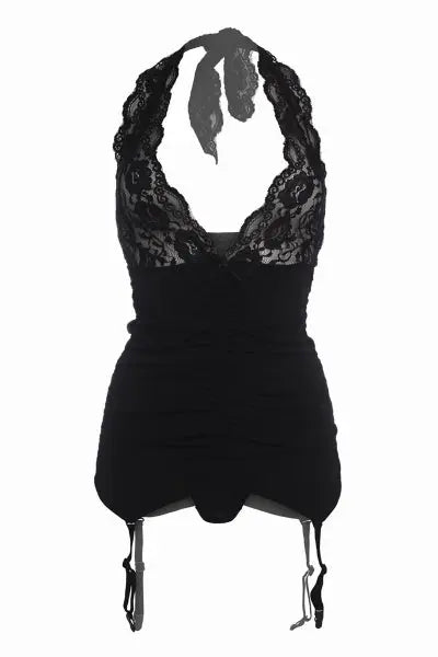 Ensemble guépière et string Catchy Cabaret - Christine Christine