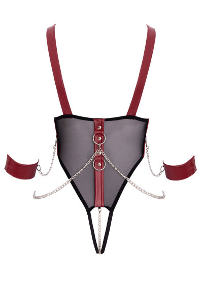 Body de bondage ouvert et seins nus - Cottelli Bondage Cotelli Accessoires