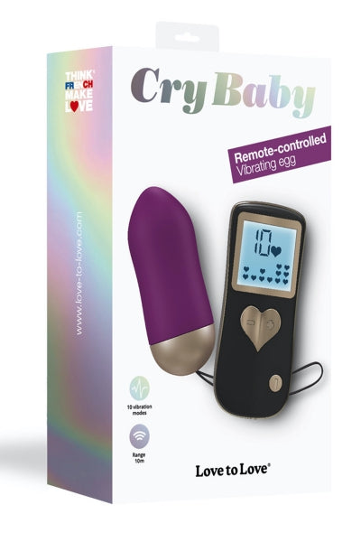 Oeuf vibrant Cry Baby Purple Rain Love to Love