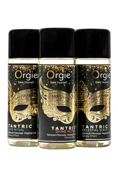 Coffret 3 huiles de massage Sensuel Tantric Collection Orgie