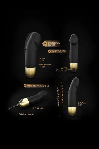 Vibro rechargeable Real Vibration gold S 2.0 - Dorcel Dorcel