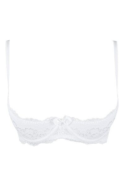 Soutien-gorge ouvert blanc V-9821 - Axami Axami