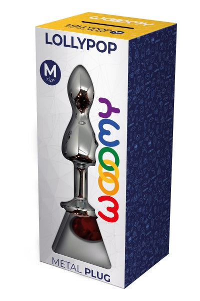 Plug bijou Lollypop rouge M - Wooomy Wooomy