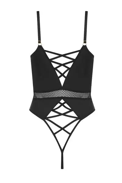 Body noir Kristeen - Passion Passion lingerie