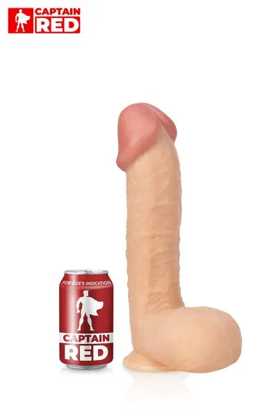 Gode XXL The Super 29 x 6,5 cm - Captain Red Captain red