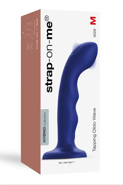 Vibro Tapping dildo wave bleu - Strap on Me Strap-on-Me
