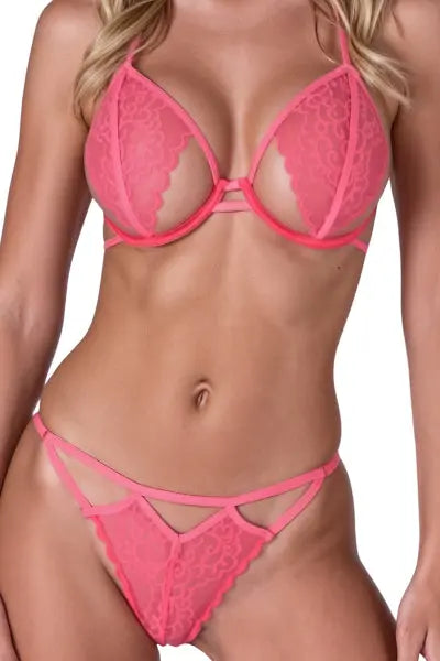 Ensemble rose Resilque - Passion Passion lingerie