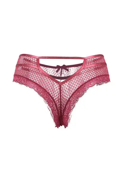 Tanga bordeaux dentelle - Paris Hollywood Paris Hollywood