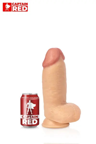 Gode XXL Colossus 26 x 7,5 cm - Captain Red Captain red