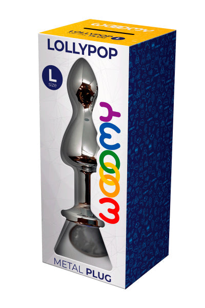 Plug bijou Lollypop transparent L - Wooomy Wooomy