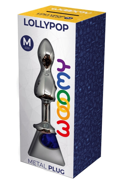 Plug bijou Lollypop bleu M - Wooomy Wooomy