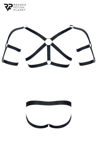 Ensemble harnais et jockstrap ouvert - Regnes Regnes