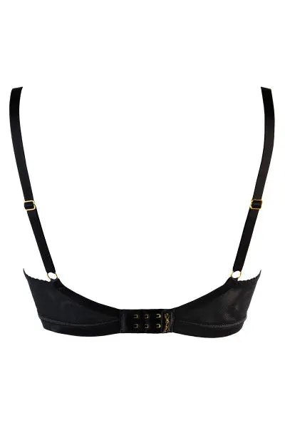 Soutien-gorge tulle et dentelle noir V-10711 - Axami Axami