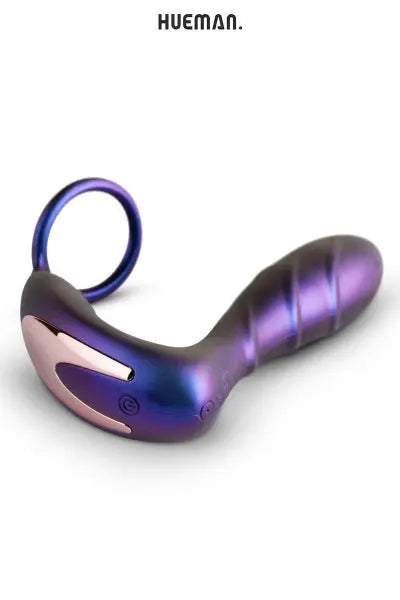 Plug vibrant et cockring Black Hole - Hueman Hueman