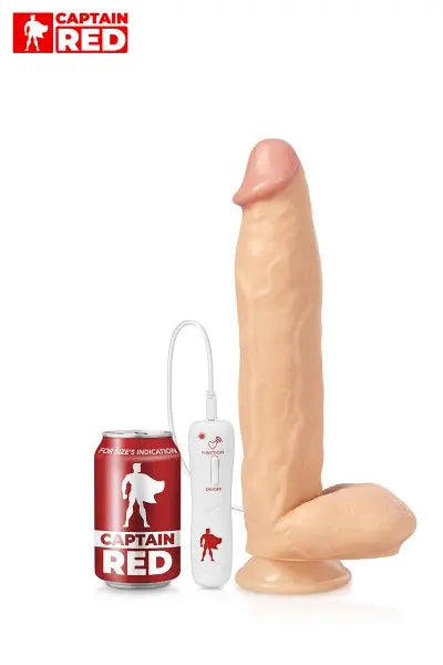 Vibro XXL The Power 31 x 6 cm - Captain Red Captain red