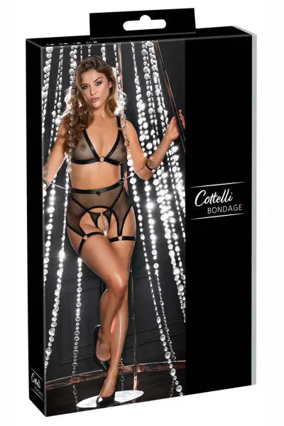 Ensemble Fetish noir en dentelle - Cotelli Bondage Cotelli Bondage