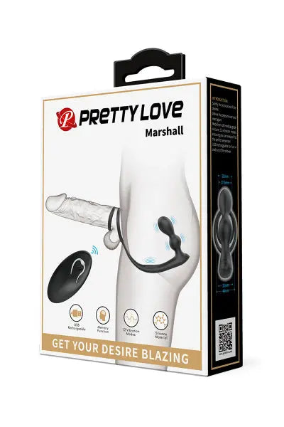 Stimulateur de prostate et cockring Marshall Pretty Love