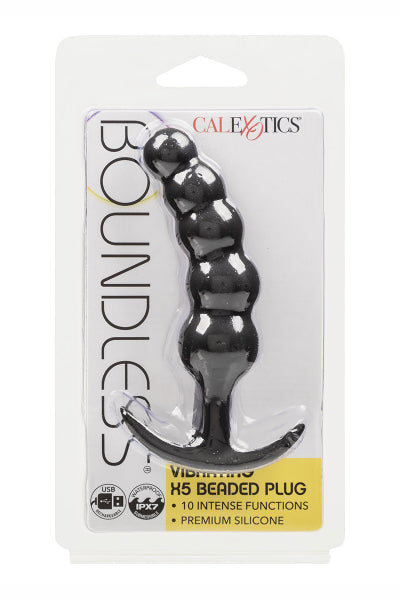 Plug anal Vibrant avec 5 perles - Calexotics Calexotics