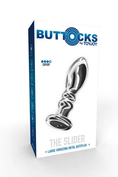 Plug vibrant en métal The Slider L Toy Joy