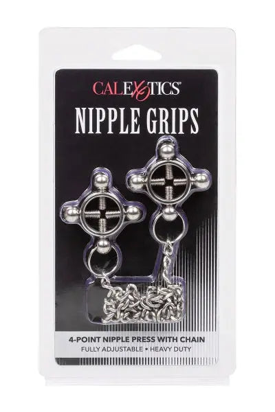 Pinces à tétons 4 points & chaine - Calexotics Calexotics
