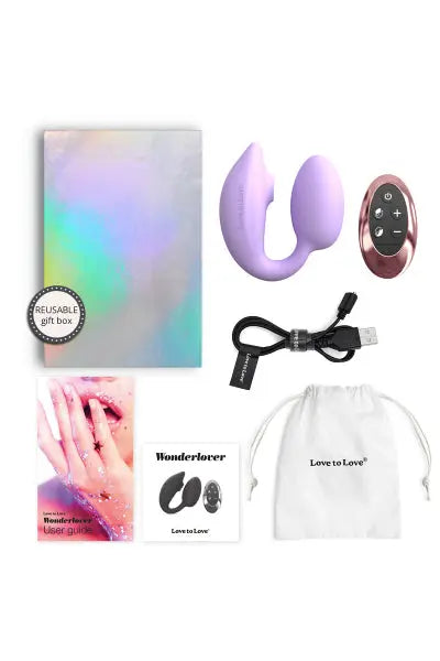 Double stimulateur Wonderlover mauve - Love to Love Love to Love