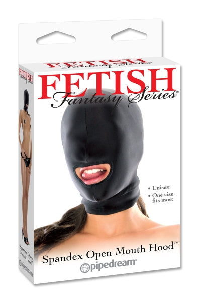 Cagoule spandex bouche ouverte Fetish Fantasy Series