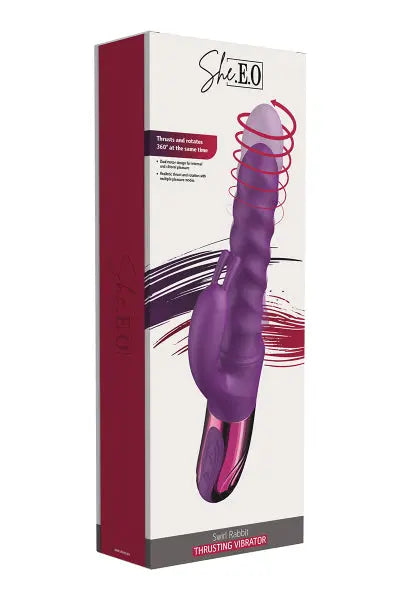 Vibro Swirl Rabbit Thrusting Vibrator - She.E.O She.E.O