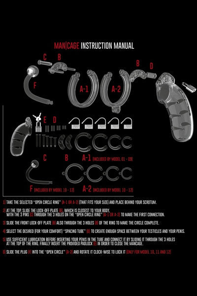 Cage de chasteté 9cm avec plug - ManCage 10 ManCage